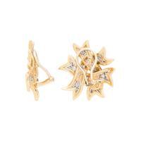 VALENTIN MAGRO, YELLOW GOLD, PLATINUM AND DIAMOND CLIP EARRINGS