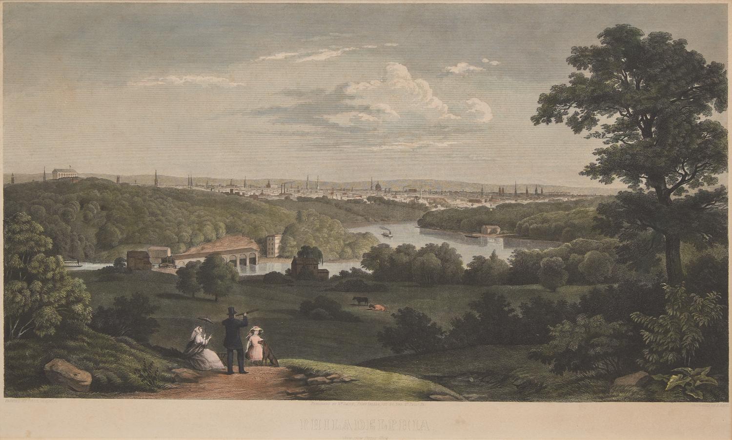 [Philadelphia] Weber, Paul. Philadelphia View From Peters Farm