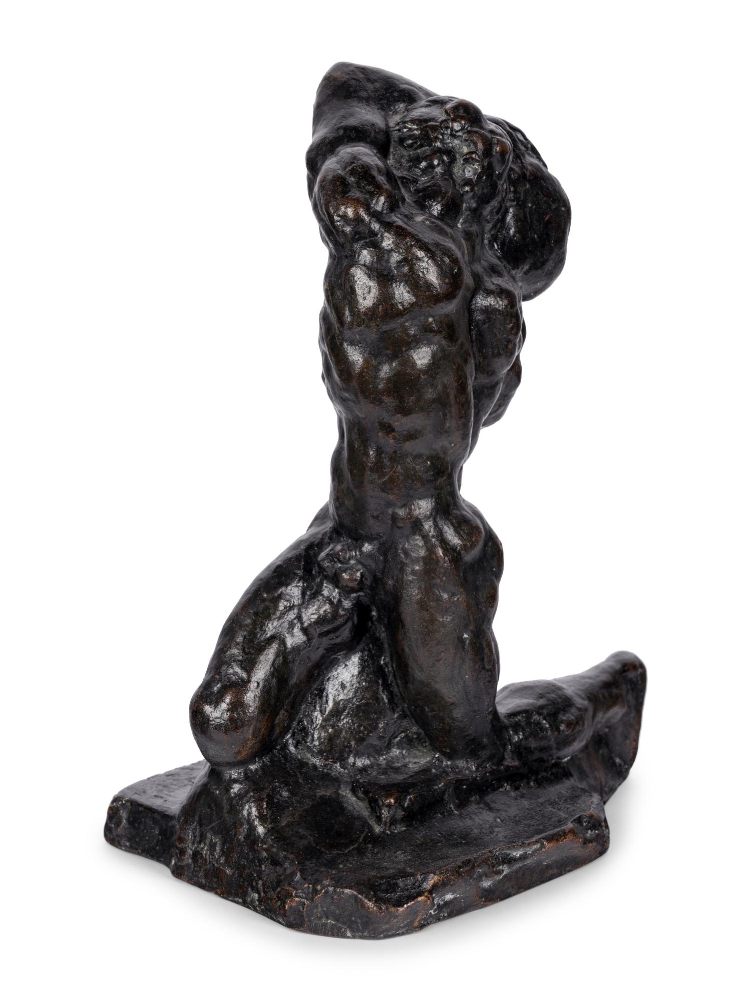 Male Figure with a Boulder