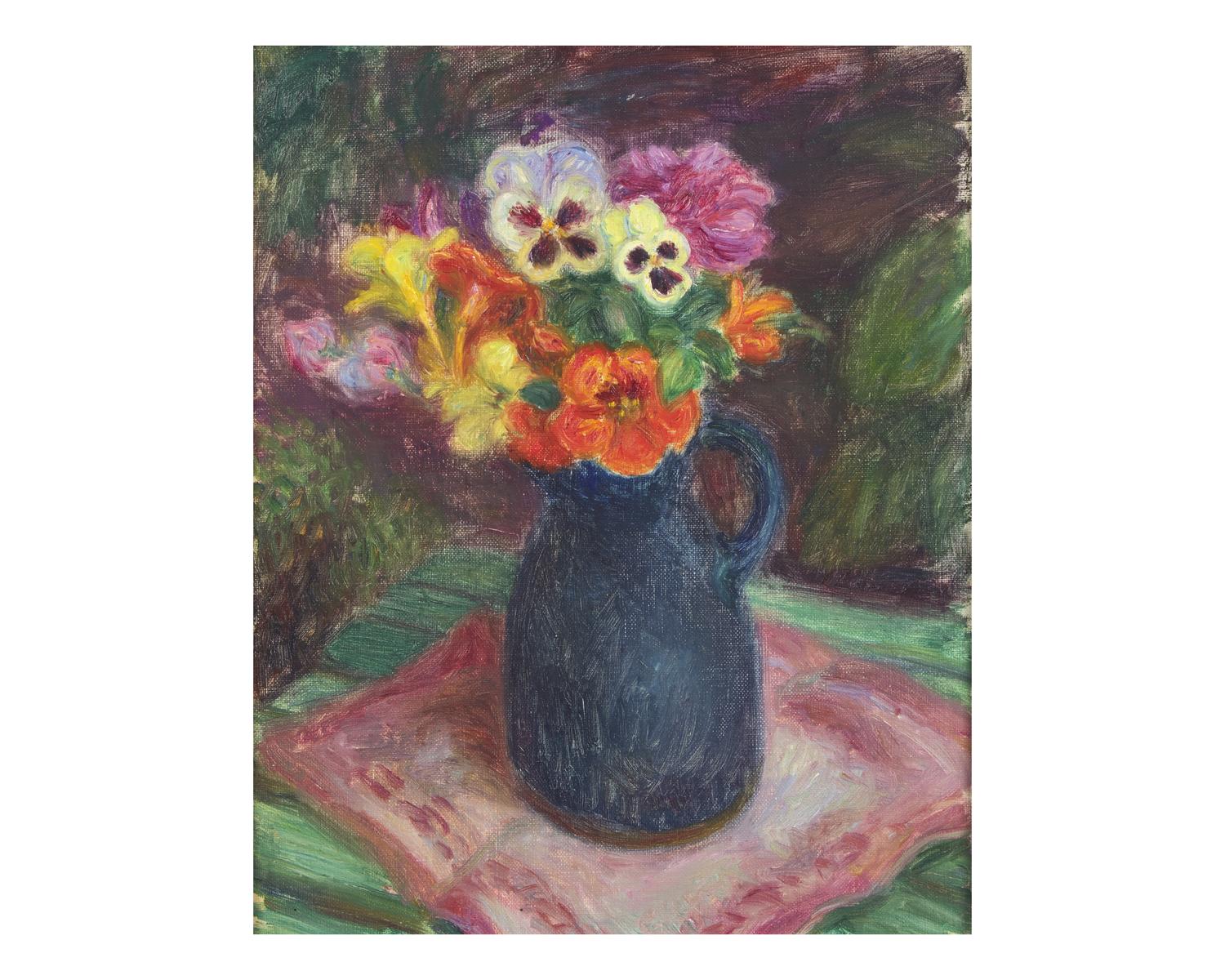 Nasturtiums and Pansies