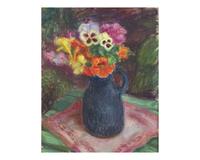 Nasturtiums and Pansies