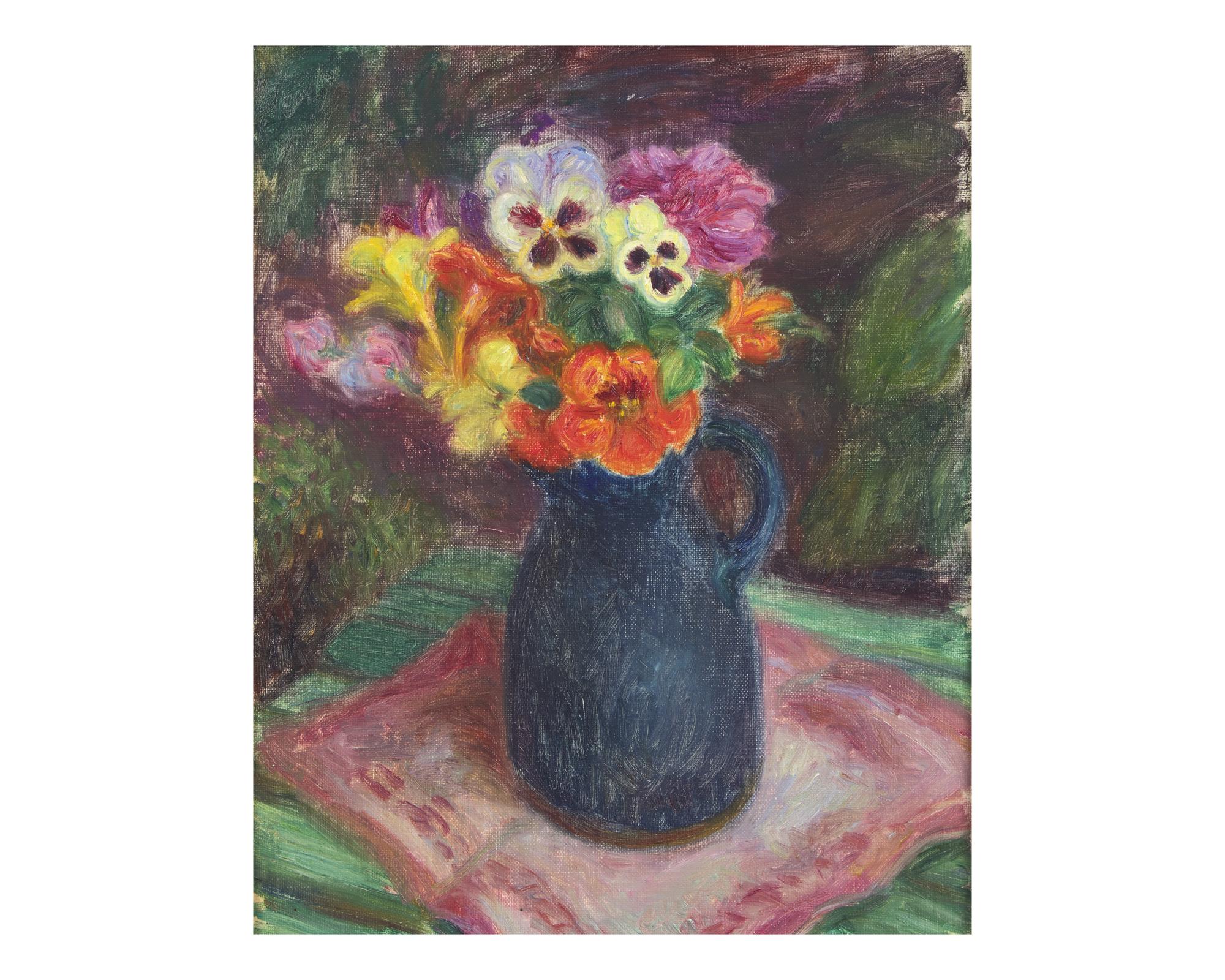 Nasturtiums and Pansies