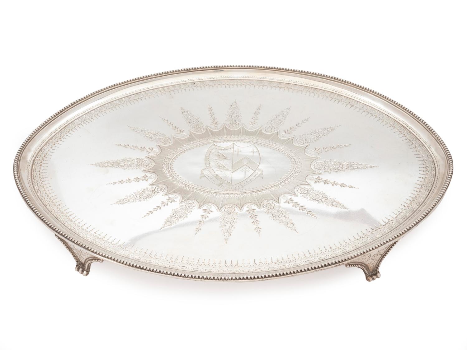 A George III Silver Salver — John Crouch I & Thomas Hannam, London, 1786
