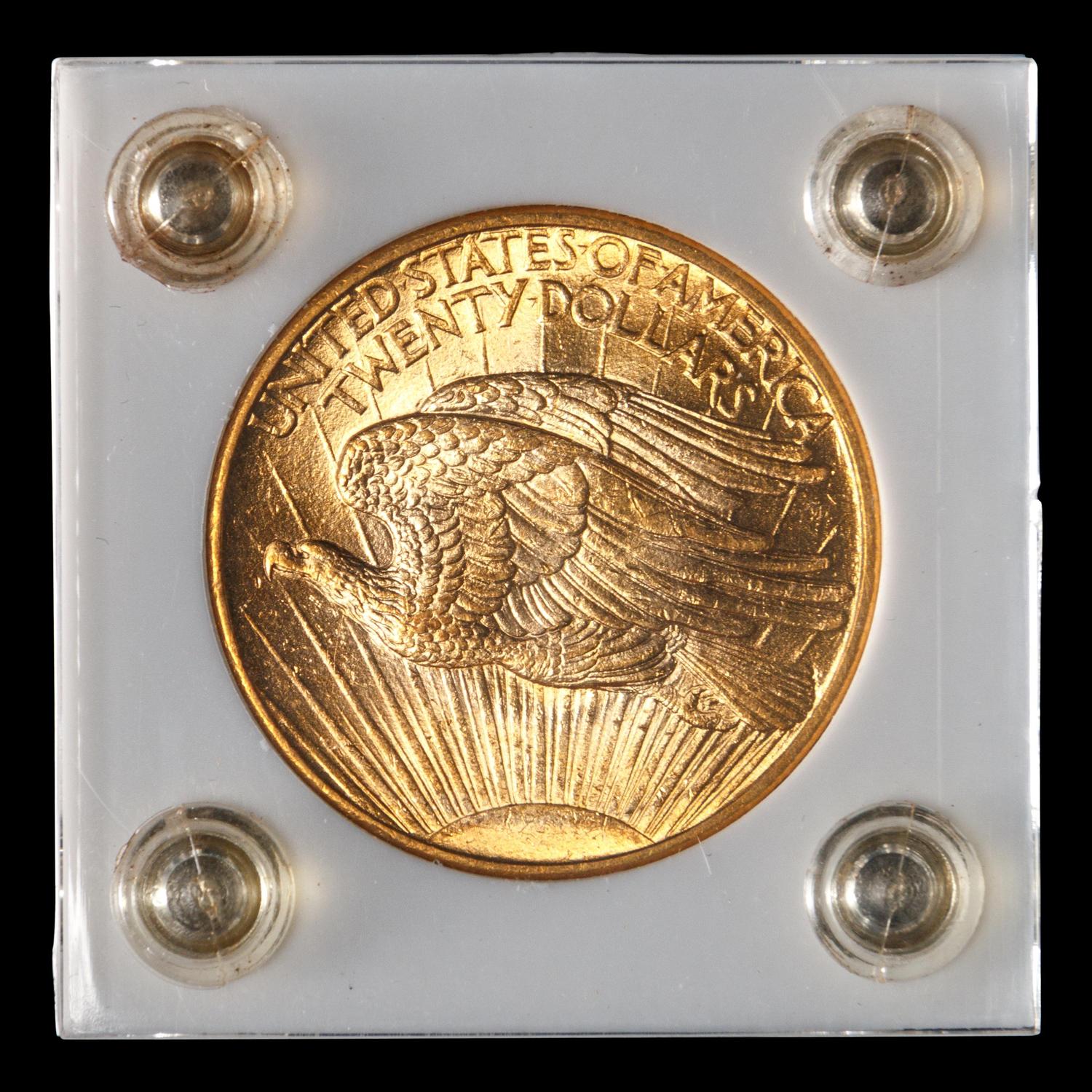 A 1908 Saint Gaudens $20 Gold Coin