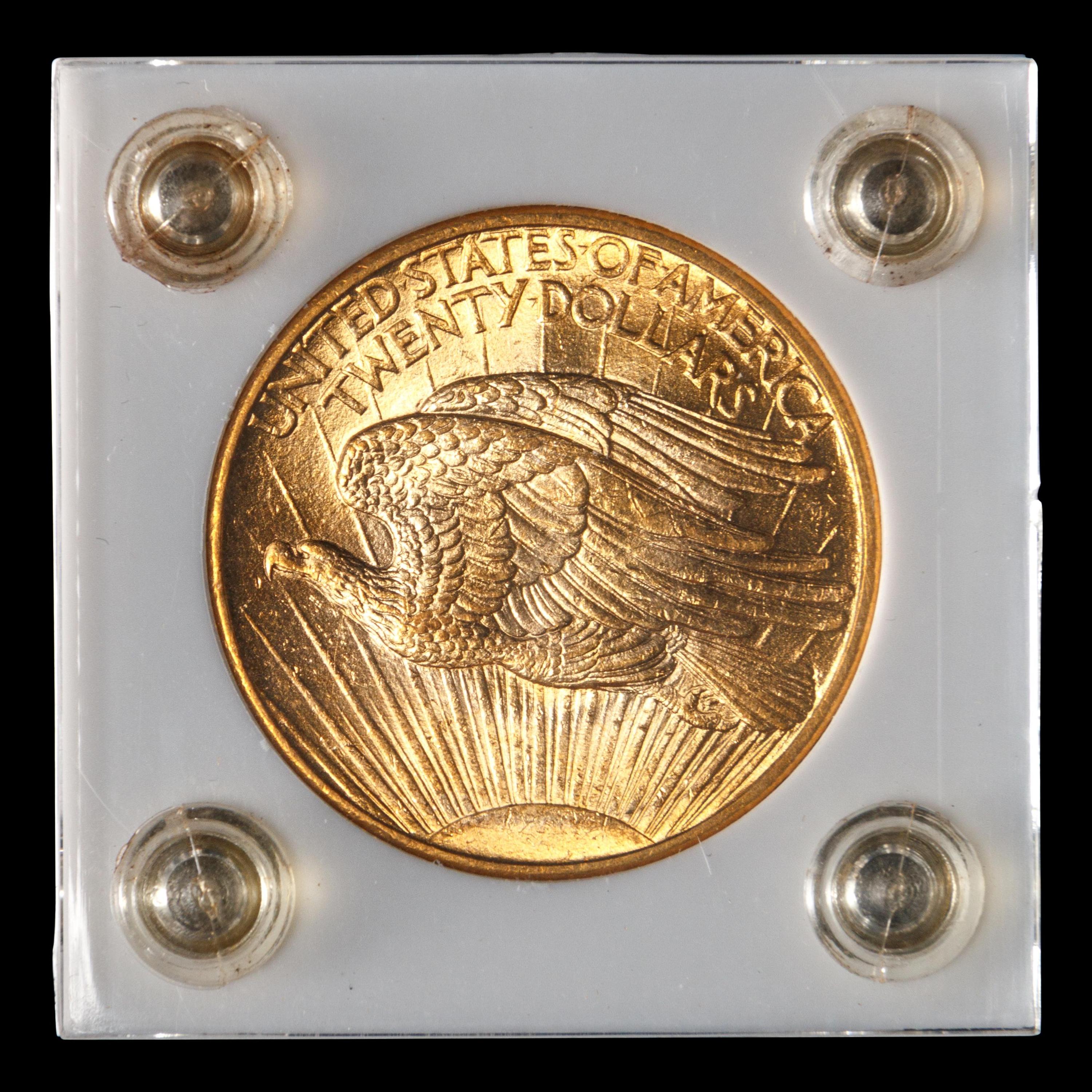 A 1908 Saint Gaudens $20 Gold Coin