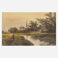 Frank F. English (American, 1854-1922) Untitled (Country Scene)