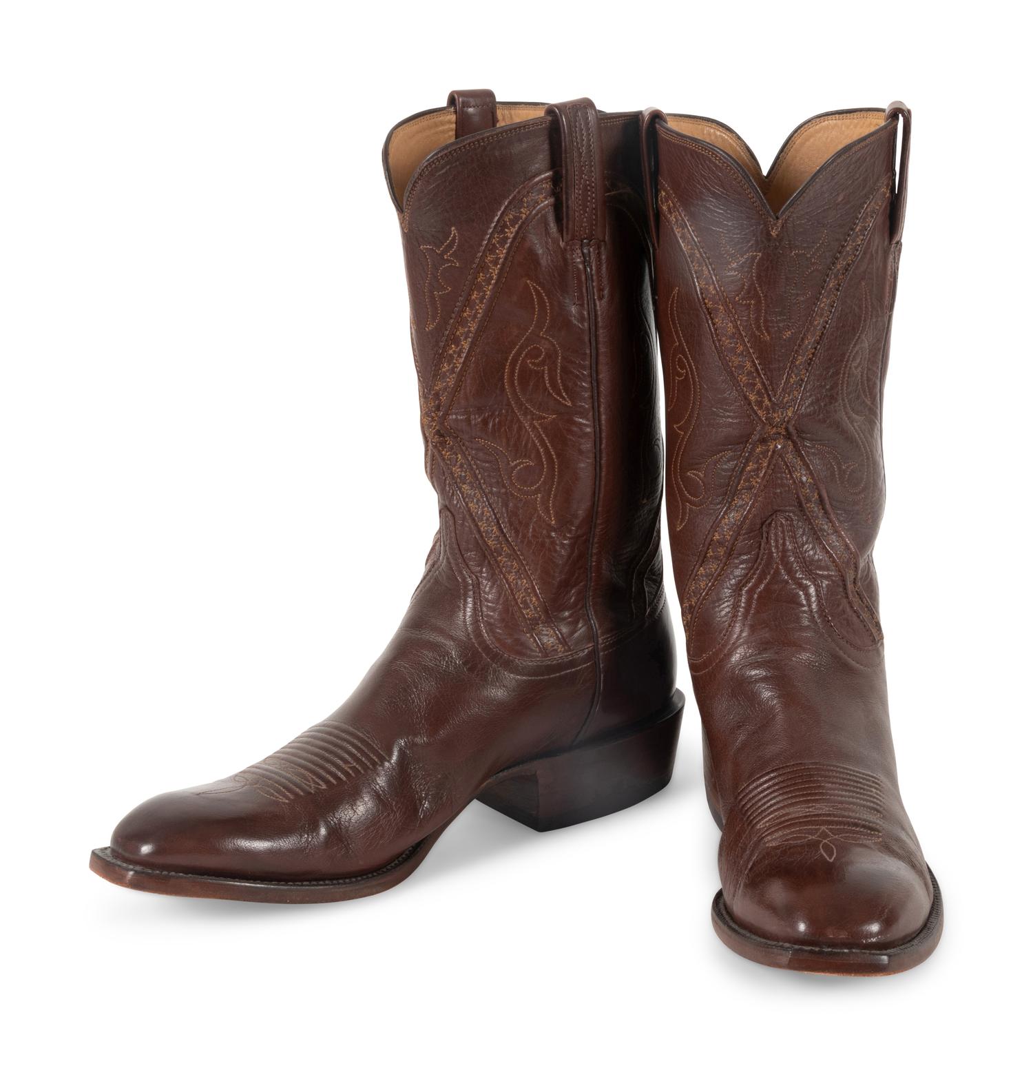 Lucchese Whiskey Finish Buffalo Calf Boots