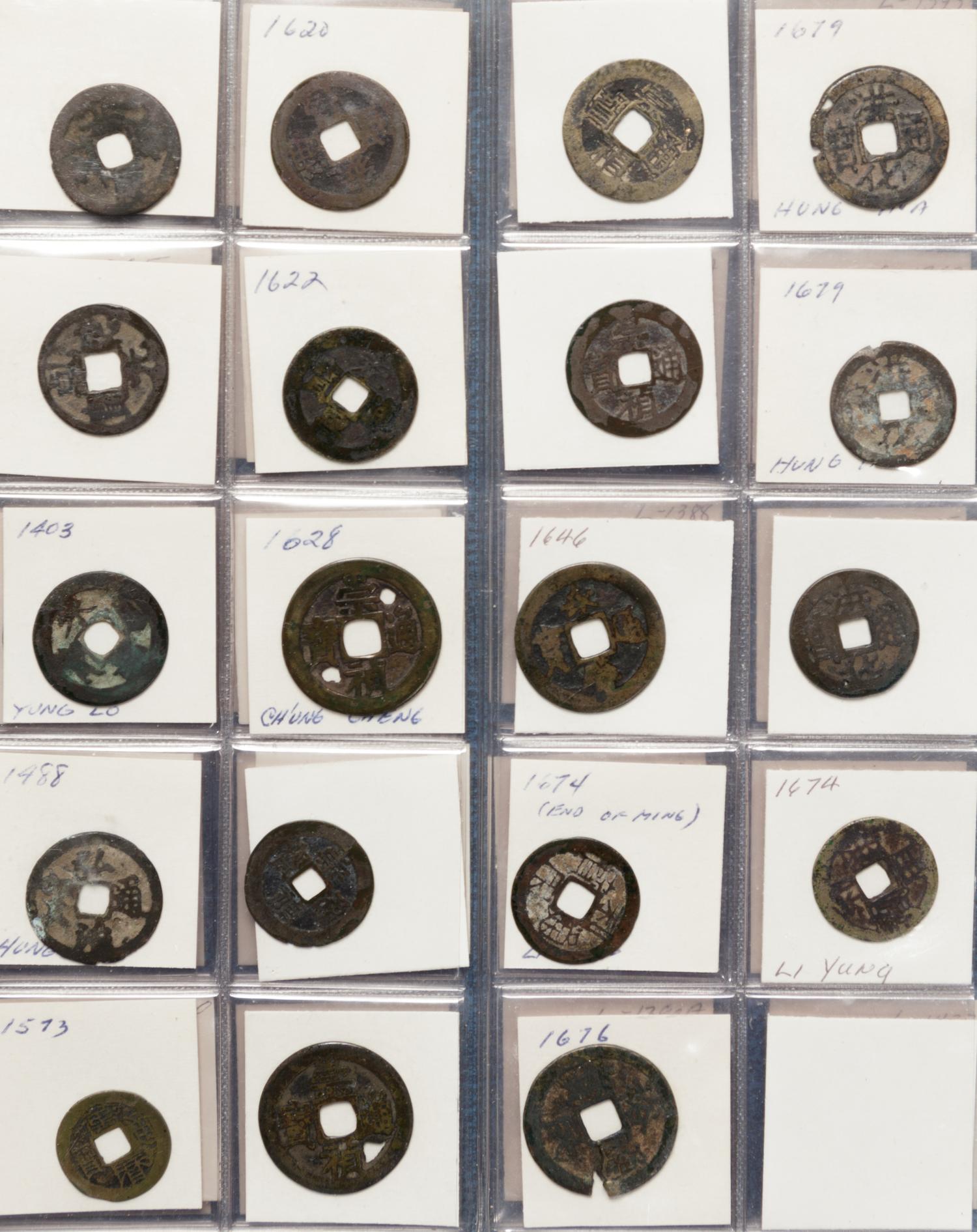 A Large Collection of Chinese Coins and Pendants