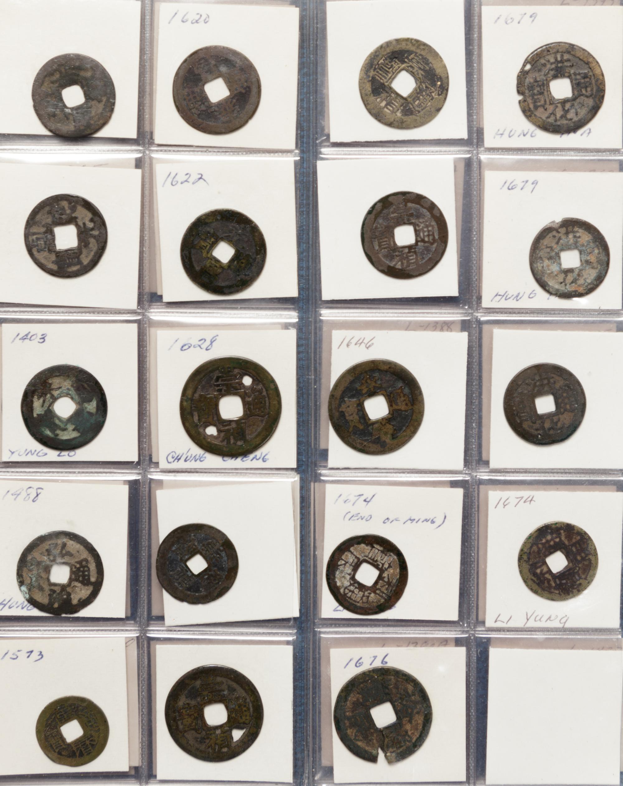 A Large Collection of Chinese Coins and Pendants