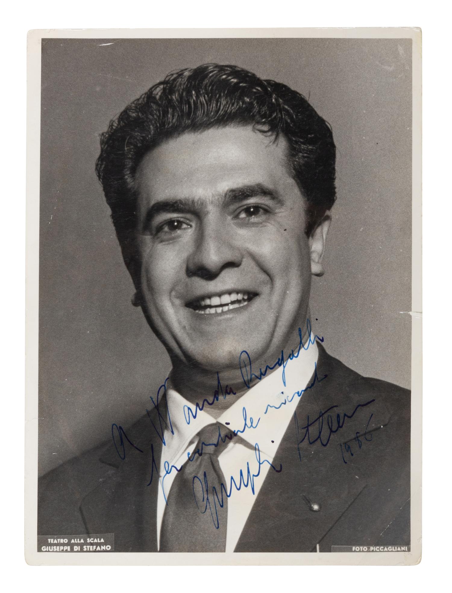 [20TH-CENTURY OPERA SINGERS]. A group of 6 signed photographs of opera singers from the 1950s-1960s, comprising images of: