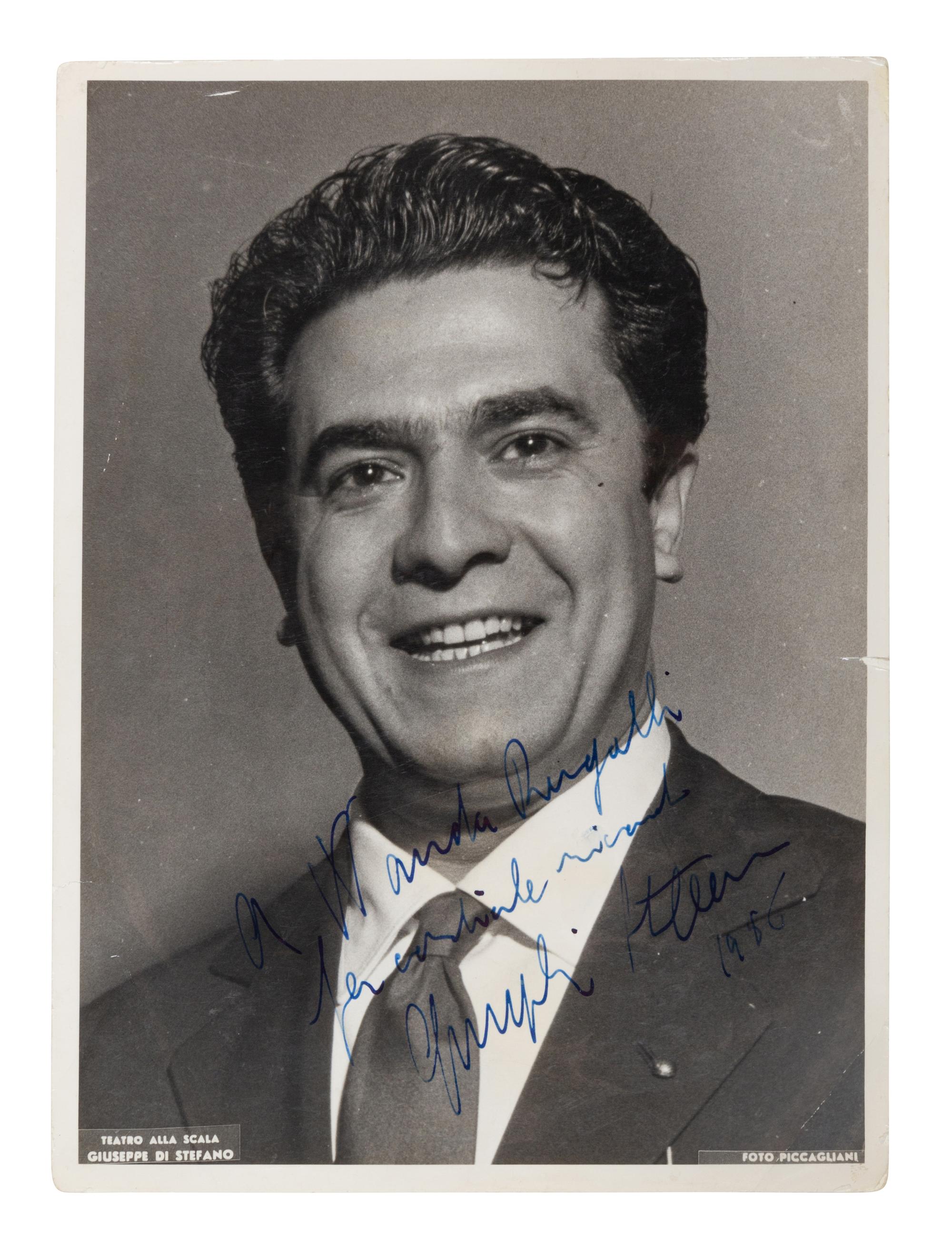 [20TH-CENTURY OPERA SINGERS]. A group of 6 signed photographs of opera singers from the 1950s-1960s, comprising images of: