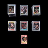 A Collection of 1980s Fleer Basketball Card Near and Complete Sets