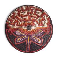 Dragonfly Dreams , Polychrome Basketry Tray