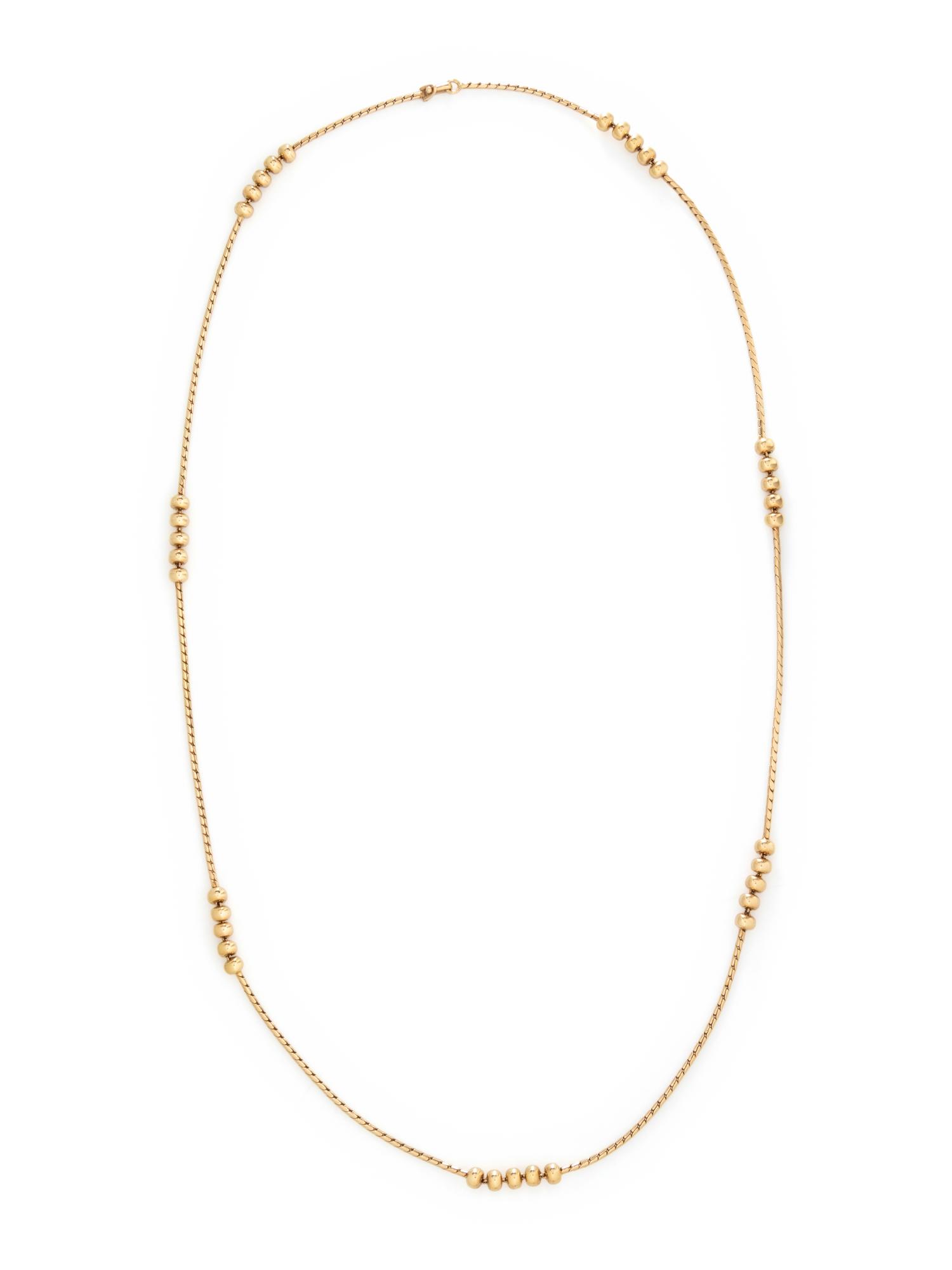 VAN CLEEF & ARPELS, YELLOW GOLD NECKLACE