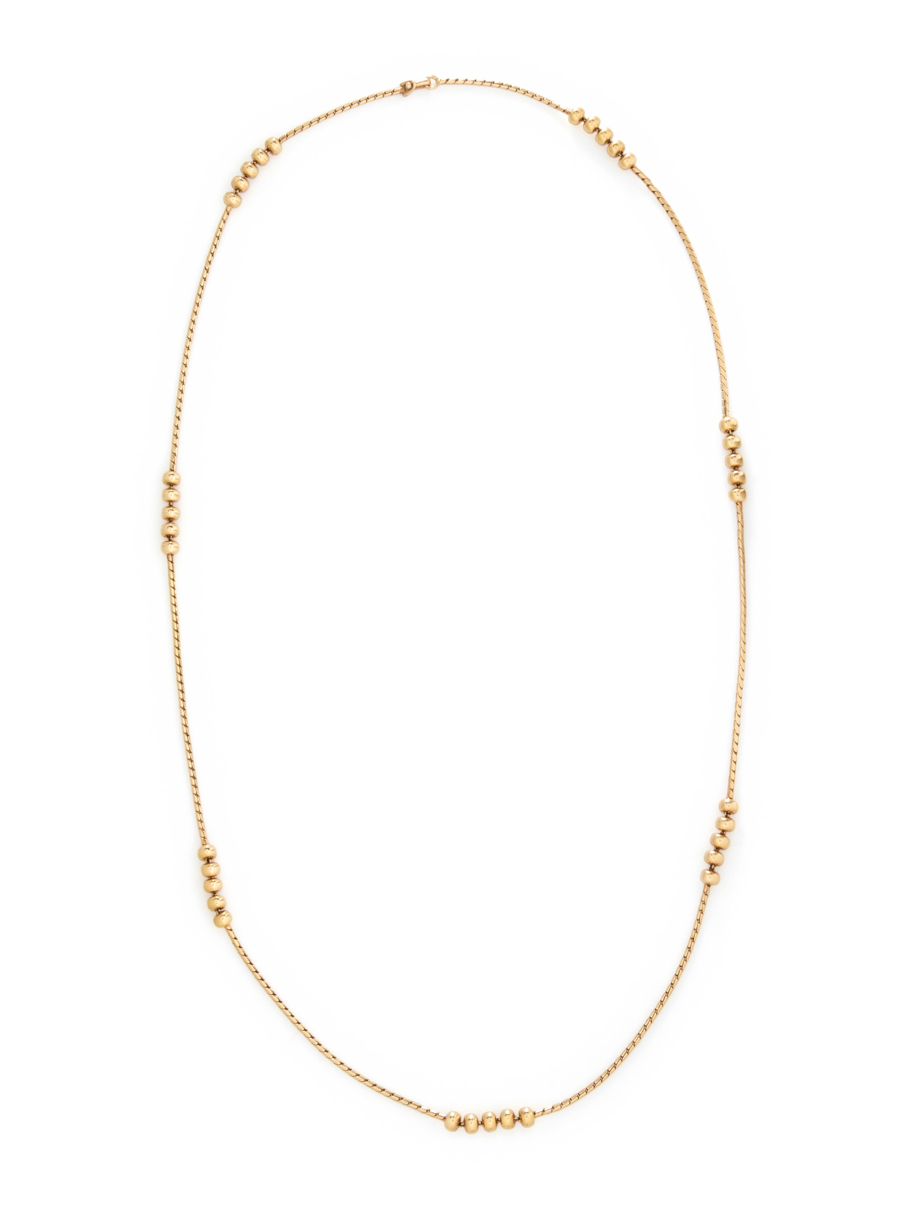 VAN CLEEF & ARPELS, YELLOW GOLD NECKLACE