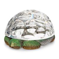A Steuben Glass And Vermeil Sculpture Of A Turtle