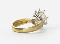 An 18K Yellow Gold and Diamond Ring 4.01 Carat Old Mine-Cut Diamond, GIA Certified