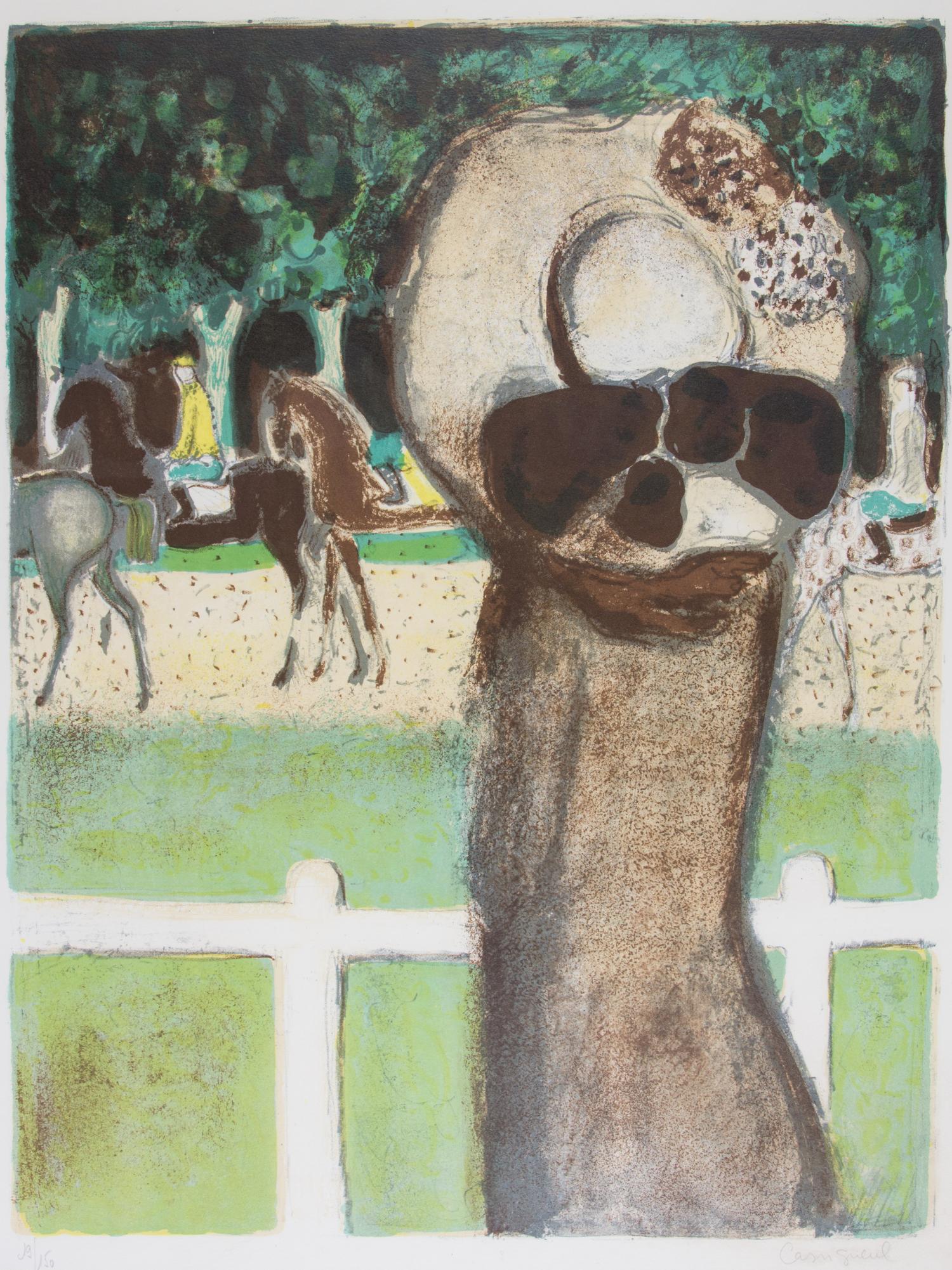 Jean-Pierre Cassigneul, (French, b. 1935), Les Cavalier au Bois