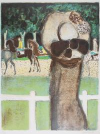 Jean-Pierre Cassigneul, (French, b. 1935), Les Cavalier au Bois
