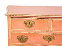 A Portuguese Painted and Parcel Gilt Commode
