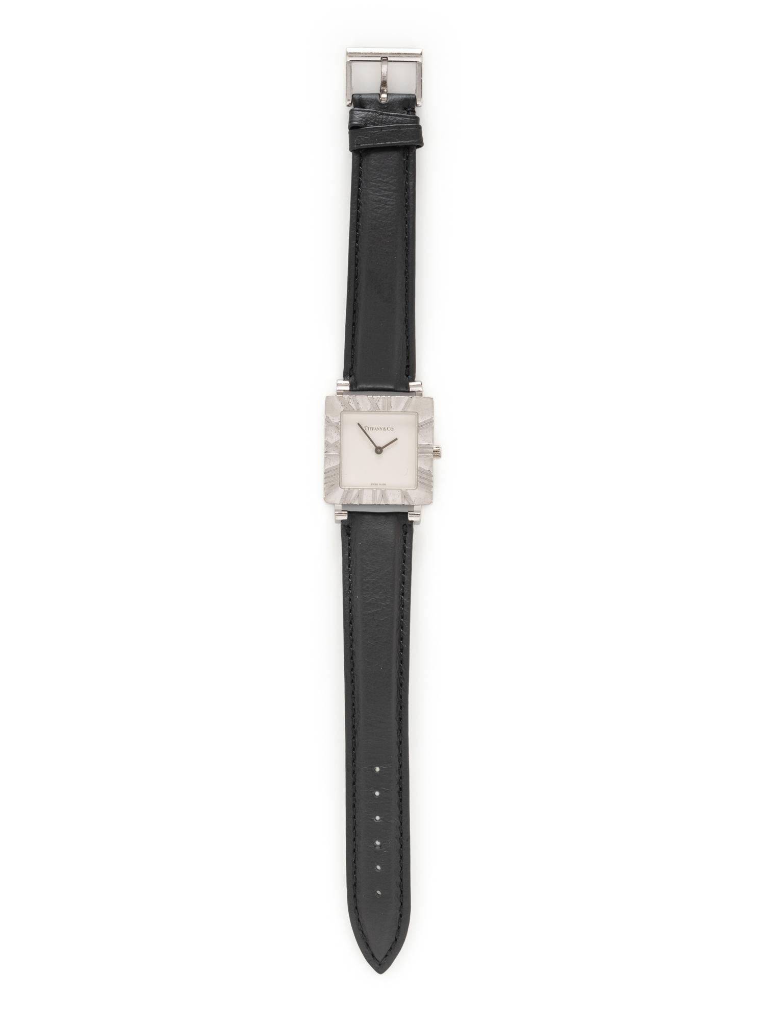 TIFFANY & CO., STERLING SILVER 'ATLAS' WATCH