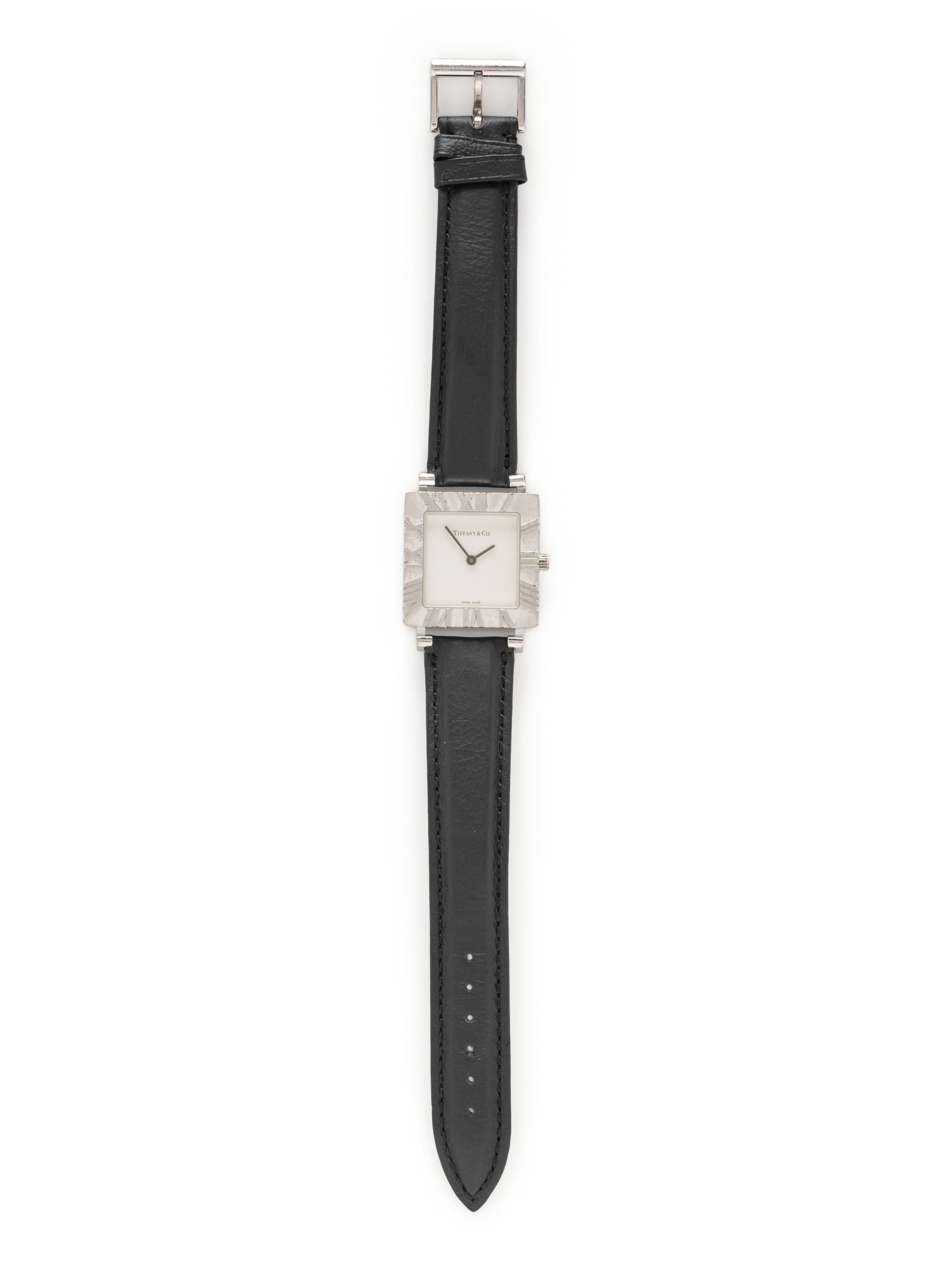 TIFFANY & CO., STERLING SILVER 'ATLAS' WATCH