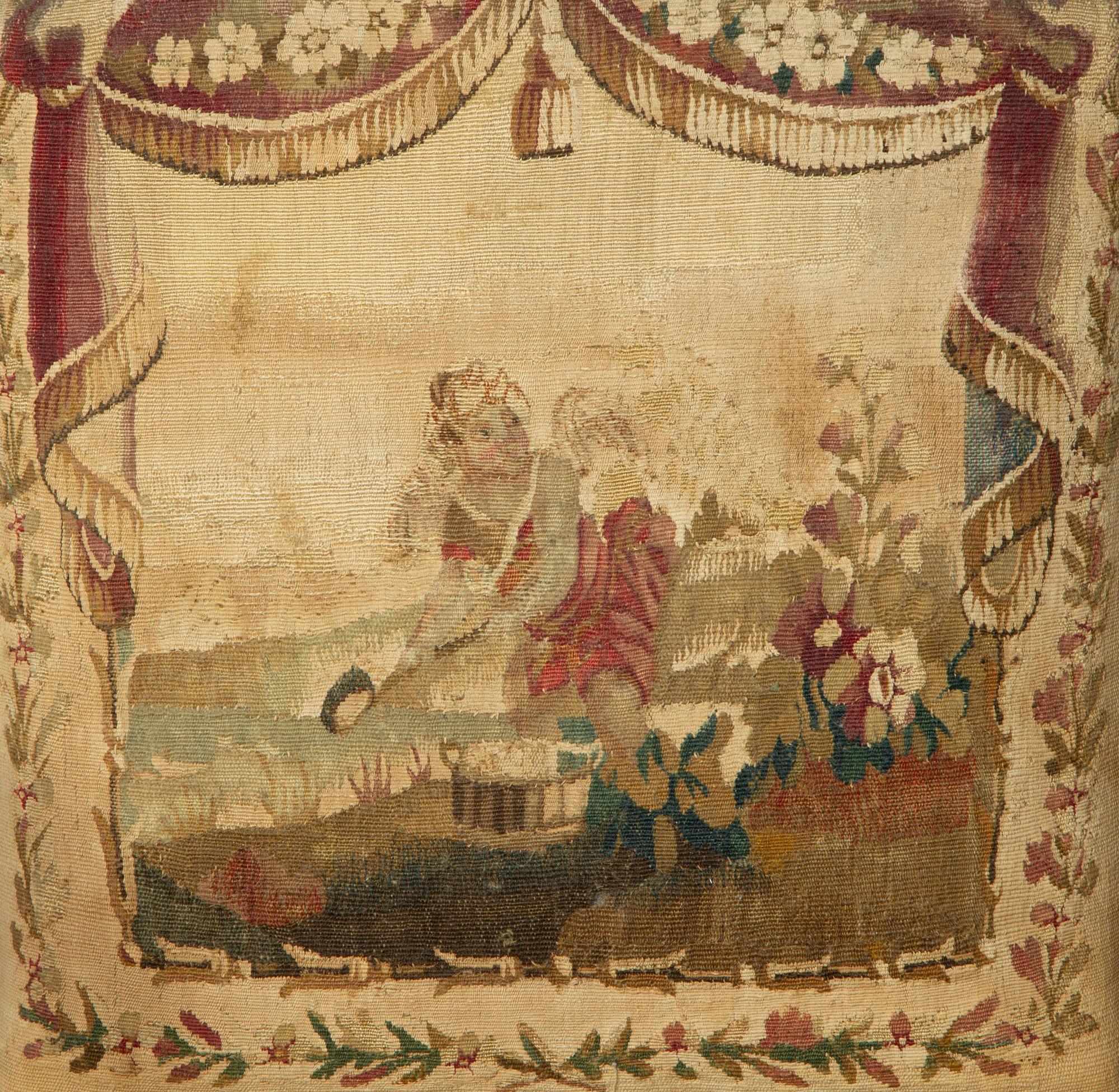 A Set of Four Louis XVI Style Giltwood Fauteuils with Tapestry Upholstery — 19TH CENTURY