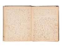 JACKSON, Col. Oscar L. (1840-1920). Five journals, incl. descriptions of Oscar L. Jackson's political activism during the 1860 campaign and his service with 63rd OVI, with campaign broadside noting Jackson as a speaker.