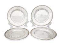 Eleven American Silver Small Plates
