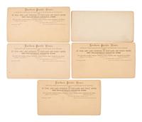 HAYNES, F. Jay (1853-1921), photographer. A group of 9 stereoviews of Ft. Totten, Dakota Territory. Ca 1880s.