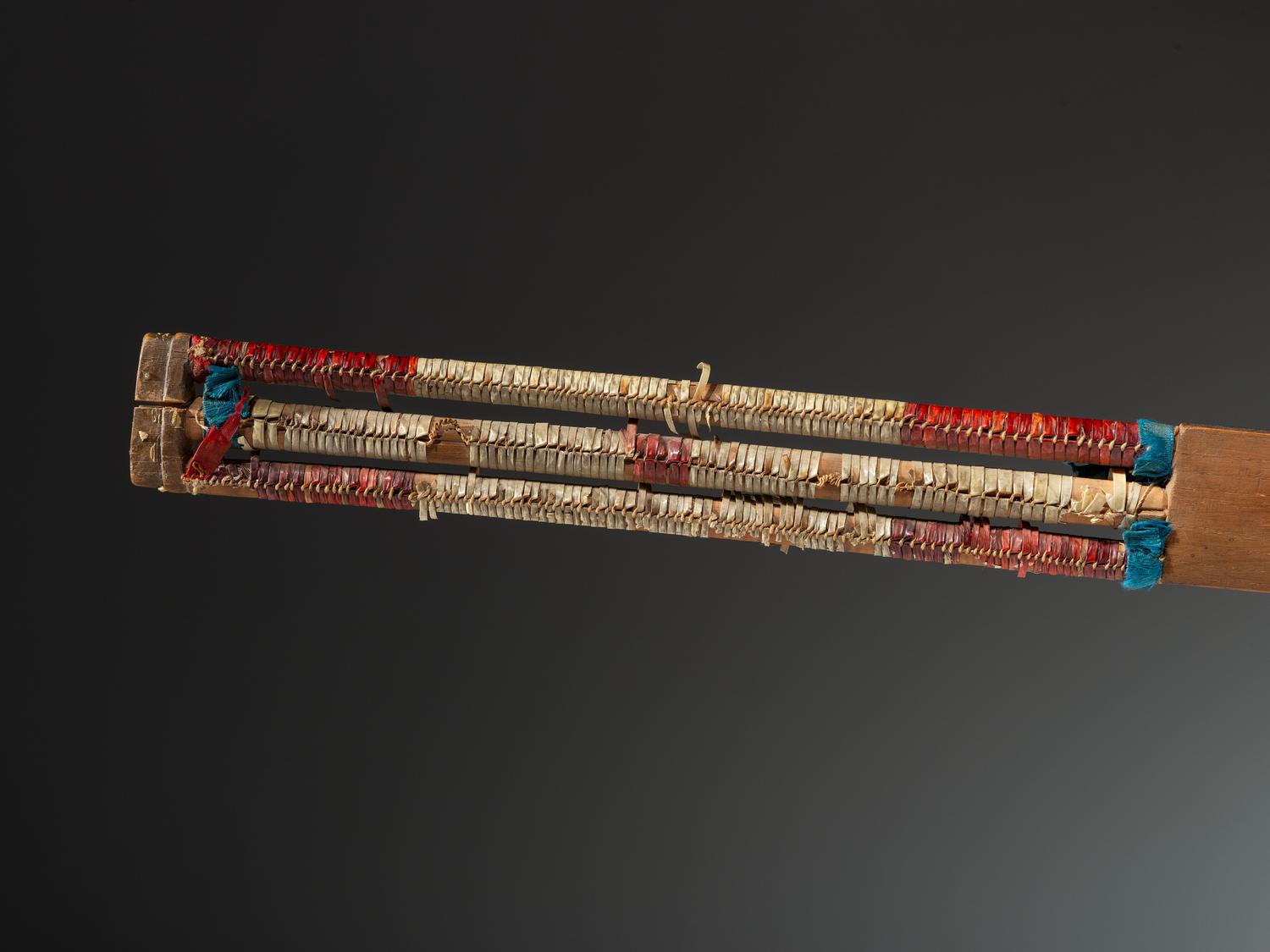 Eastern Dakota Quilled Pipe Stem, with Catlinite Bowl