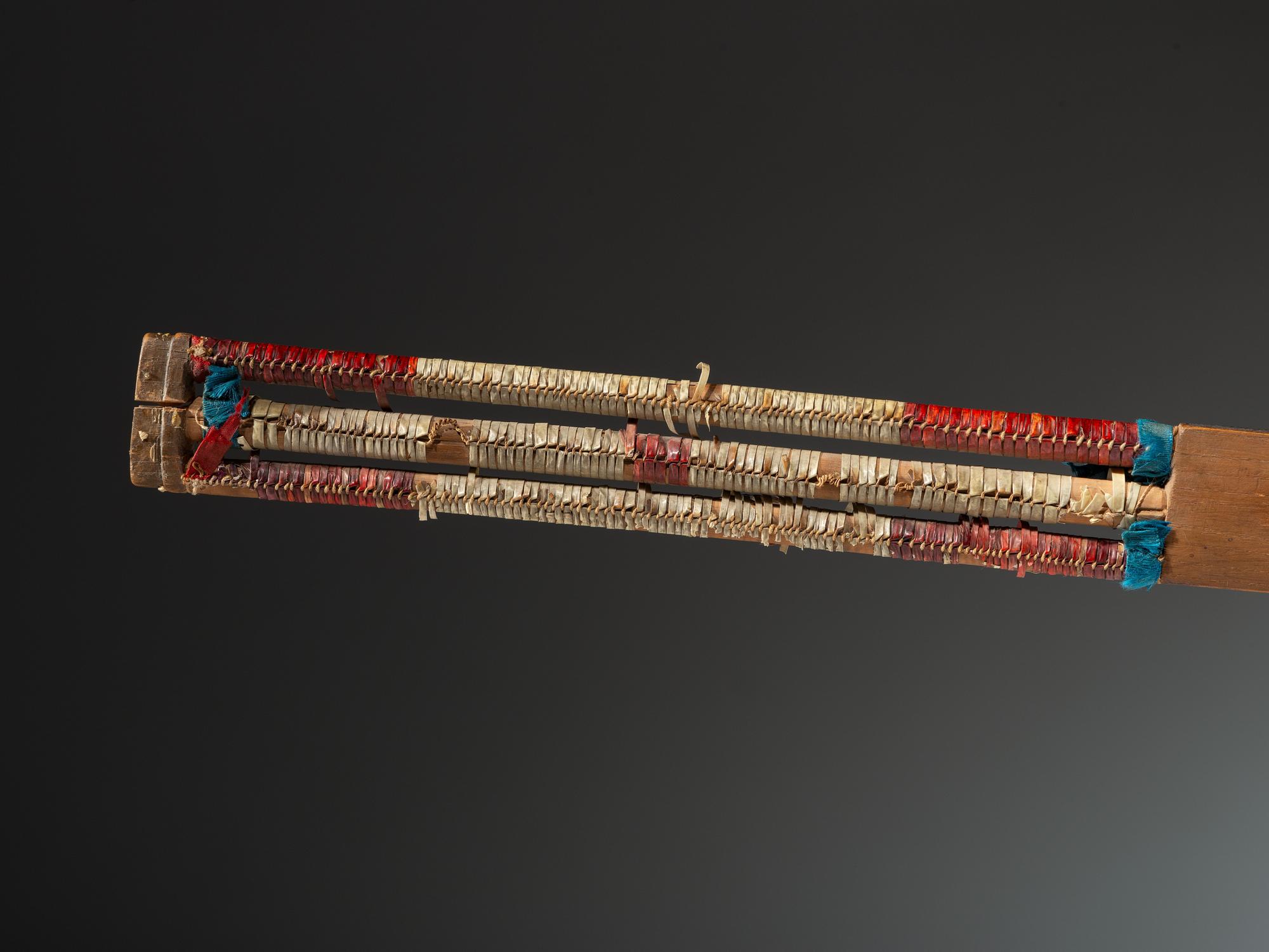Eastern Dakota Quilled Pipe Stem, with Catlinite Bowl