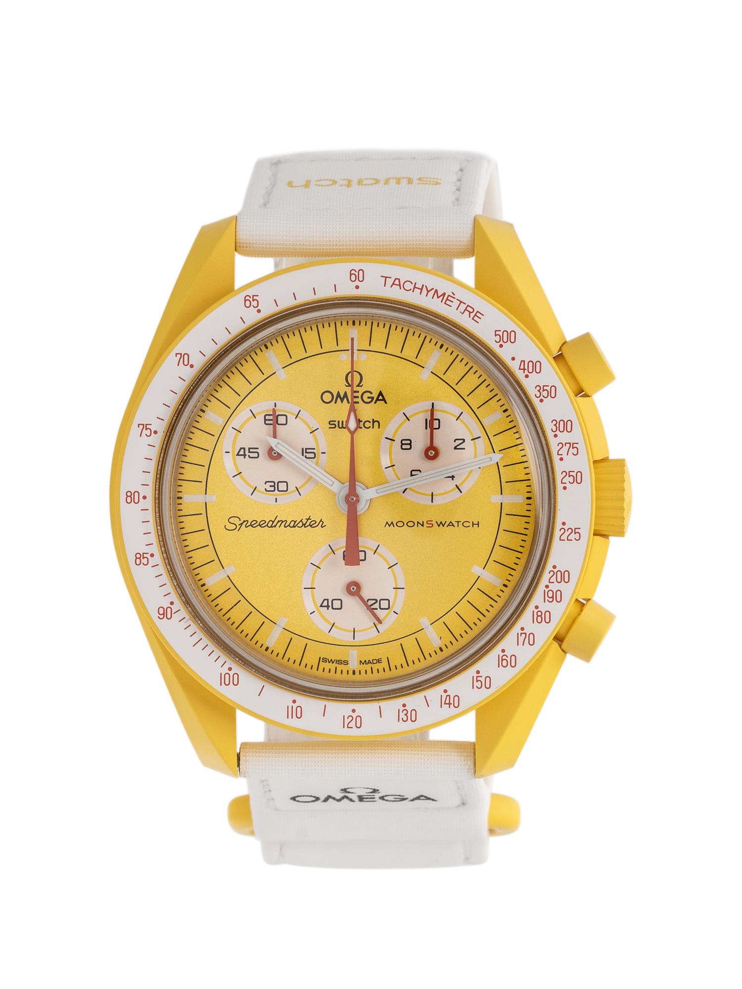 OMEGA X SWATCH, BIOCERAMIC MOONSWATCH ‘MISSION TO THE SUN’ CHRONOGRAPH WRISTWATCH