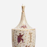 Gio Ponti "La Passeggiata Archeologica" Urn, Richard-Ginori, Italy, circa 1927