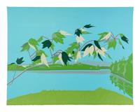 9 Plates from Ten Lithographs by Ten Artists Including works by Alex Katz, Jack Beal, Fairfield Porter, James Brooks, Red Grooms, Chaim Gross, Philip Guston, Richard Lindner, and Robert Andrew Park.