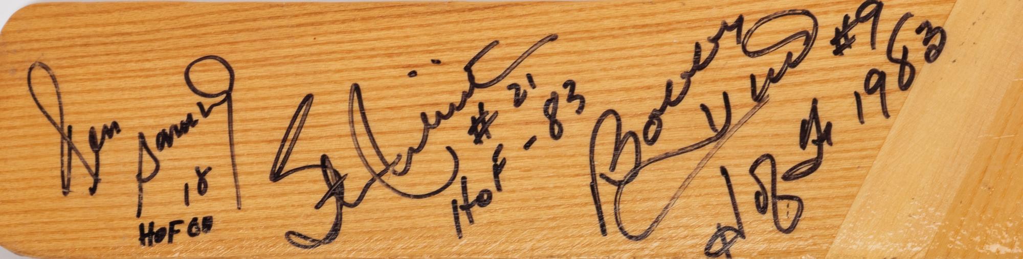A Chicago Blackhawks Hall of Fame Signed Autograph Northland Darren Pang Model Hockey Stick (Beckett Authentication Services BAS Certified),