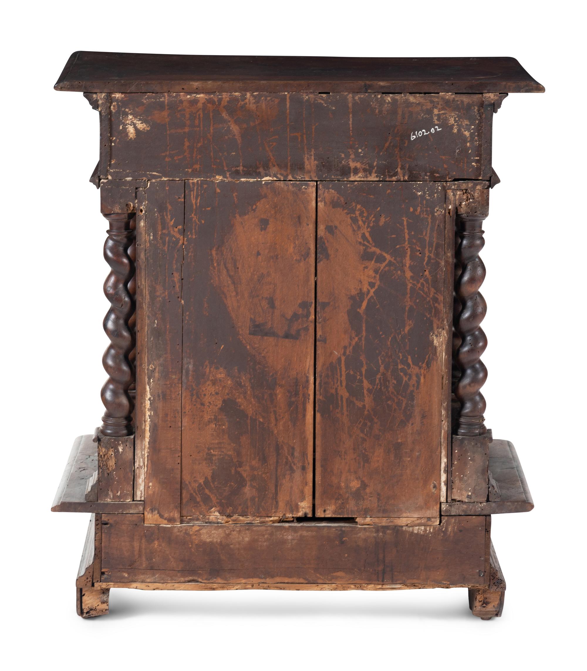 A Spanish Baroque Walnut Side Chest