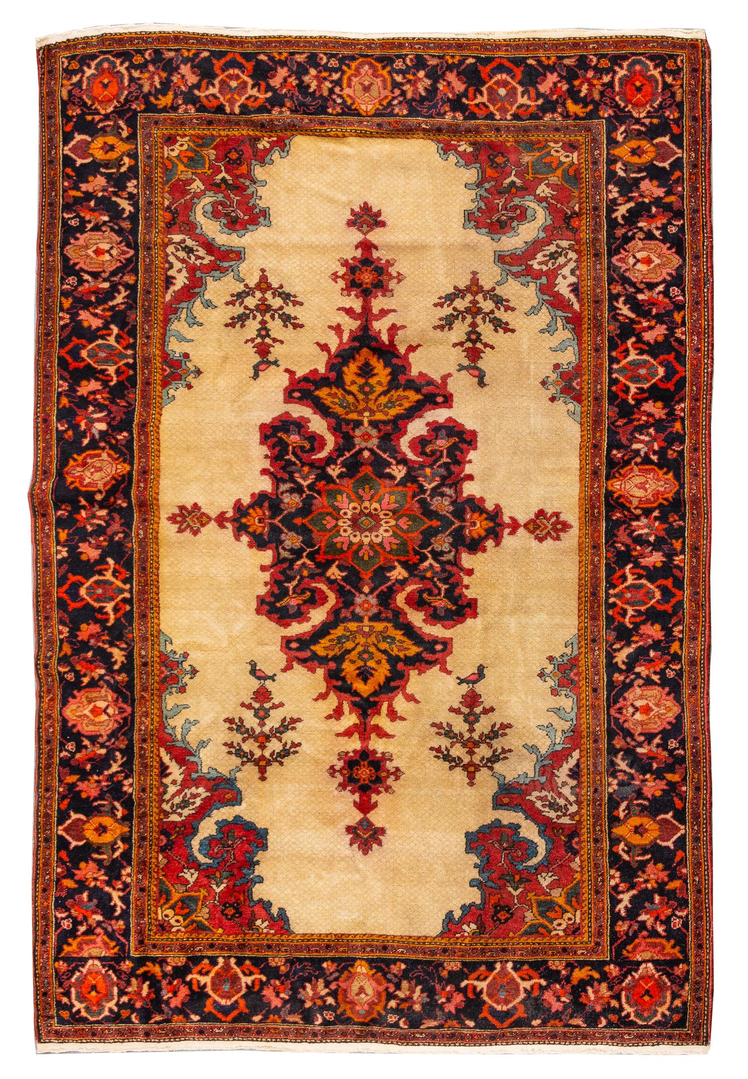 A Malayer Wool Rug 6 feet x 4 feet 2 1/2 inches. — LATE 19TH/EARLY 20TH CENTURY