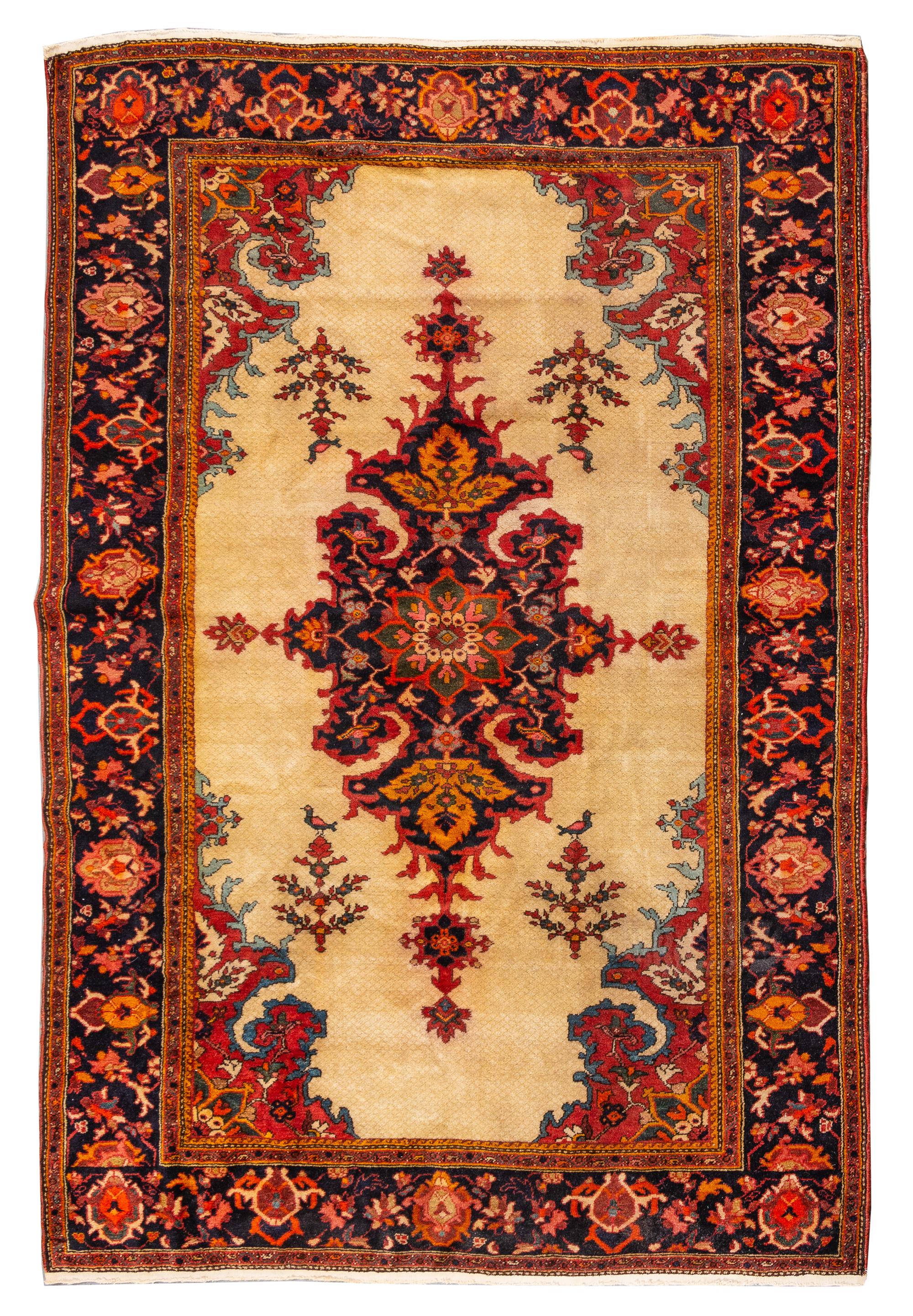 A Malayer Wool Rug 6 feet x 4 feet 2 1/2 inches. — LATE 19TH/EARLY 20TH CENTURY