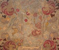 A George II Style Needlepoint-Upholstered Mahogany Settee