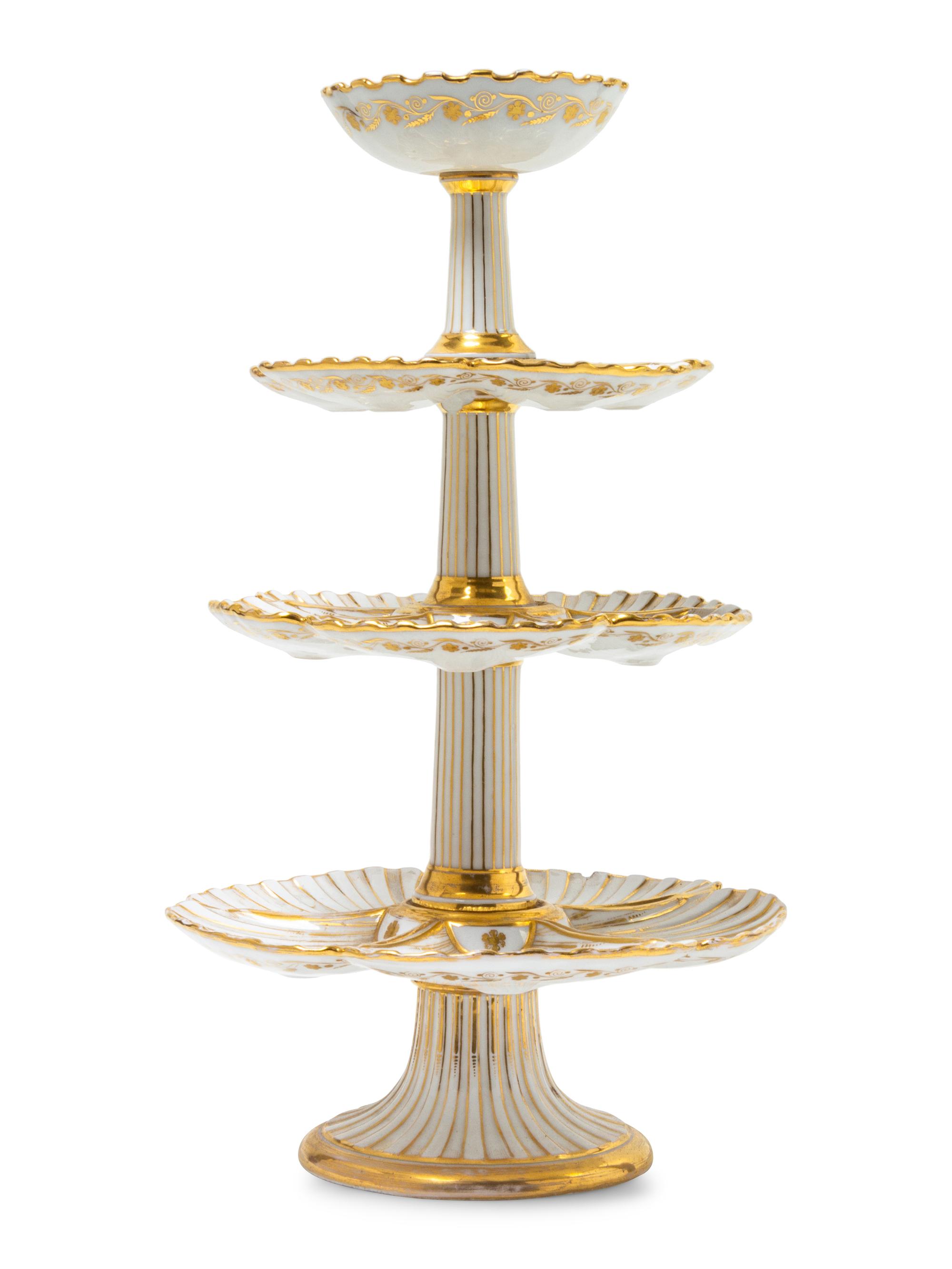 A Paris Porcelain Dessert Stand