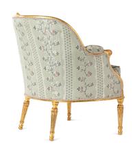 A George III Carved Giltwood Bergère