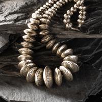 Navajo Silver Pearl Necklace