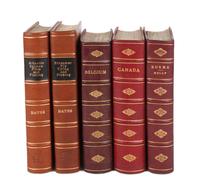 [FINE BINDINGS]. A group of 5 works, most bound by the Monastery Hill Bindery, comprising: