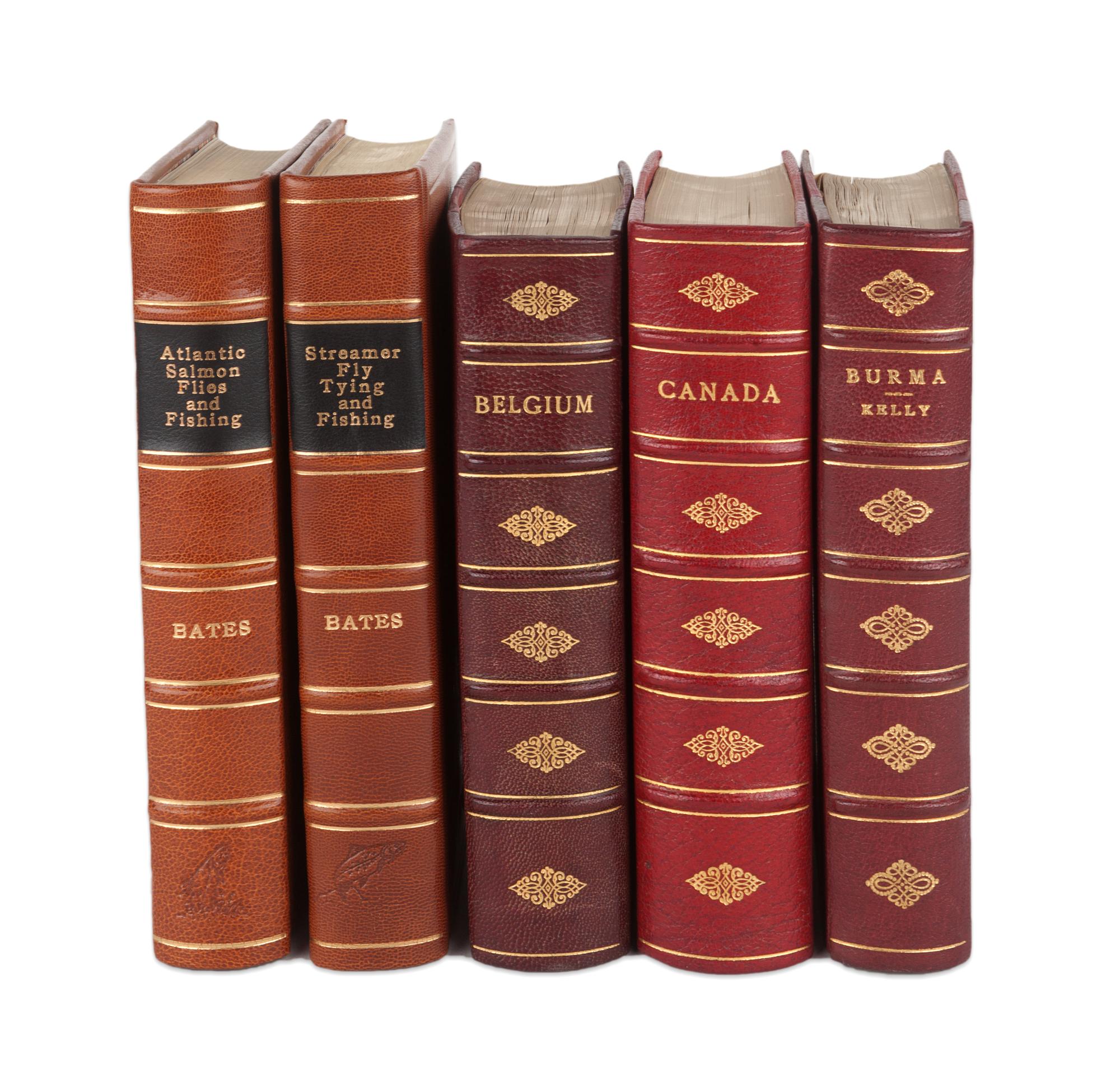 [FINE BINDINGS]. A group of 5 works, most bound by the Monastery Hill Bindery, comprising:
