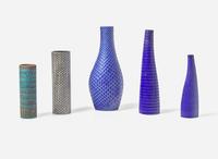 Stig Lindberg for Gustavsberg, Five Vases