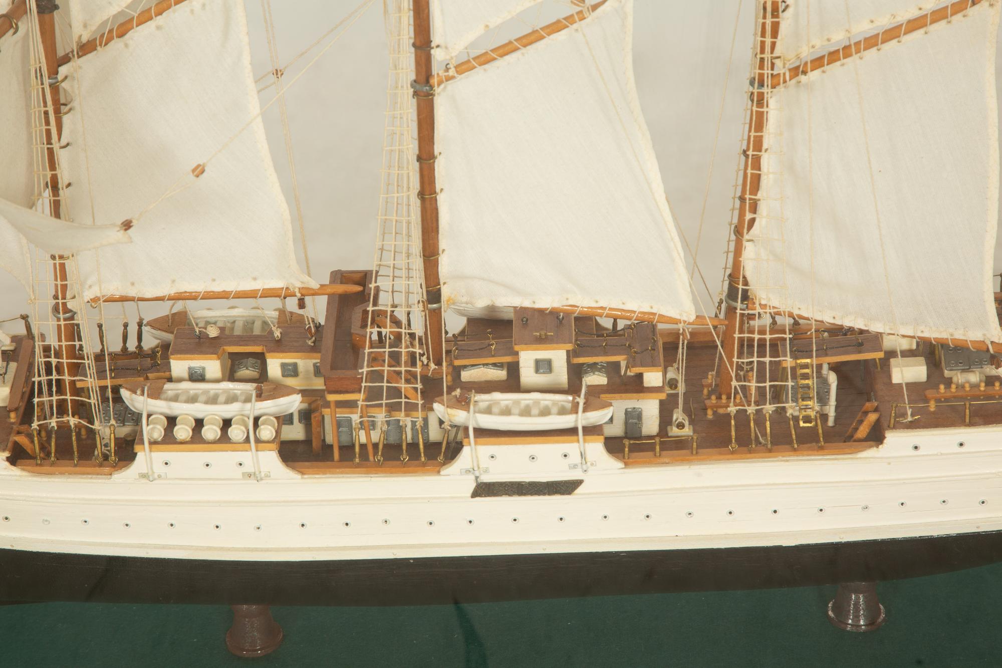 A Well-Presented Model of the Top Sail Schooner Training Ship Juan Sebastian De Elcano — 20th Century