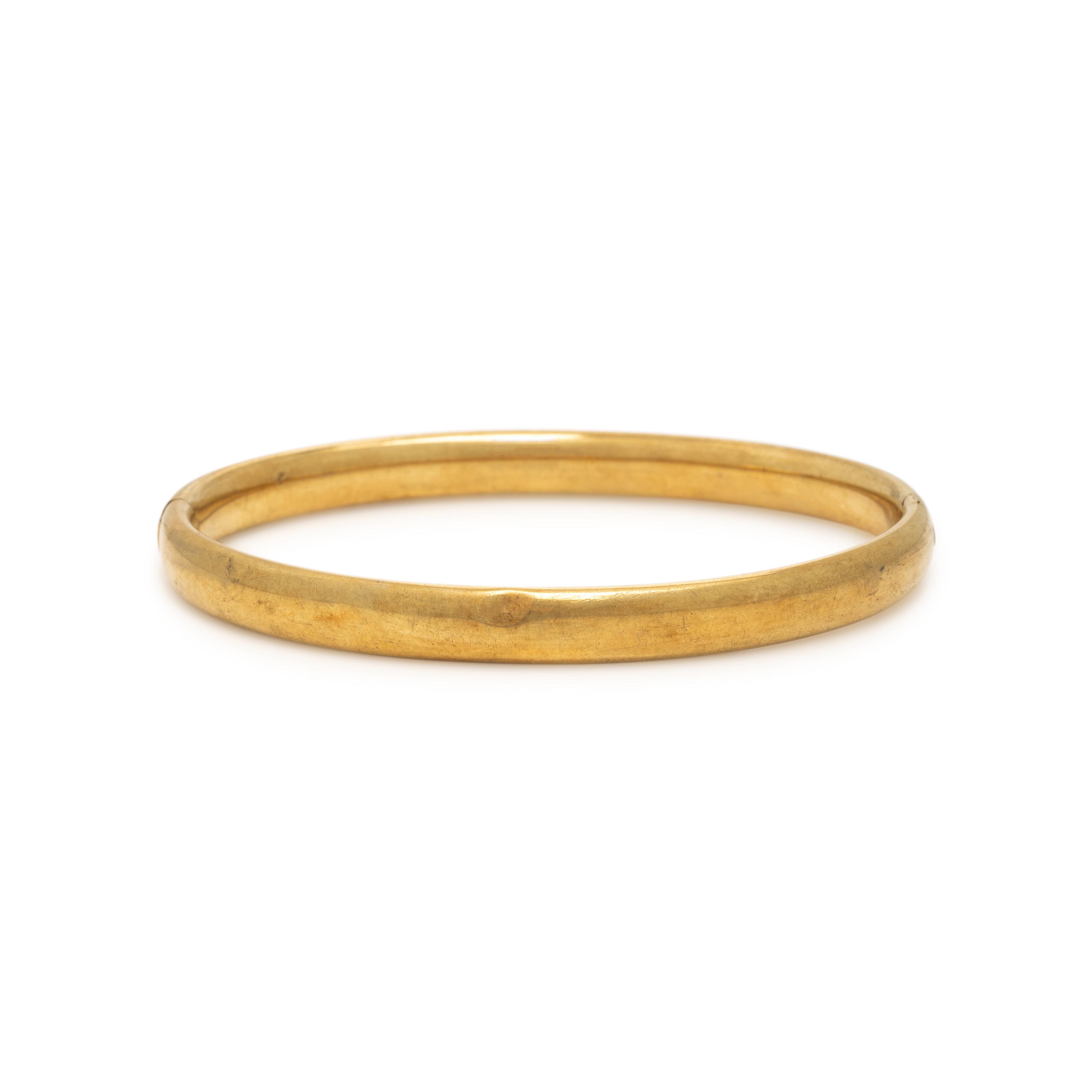 Yellow Gold Bangle Bracelet