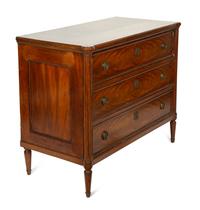 A Louis XVI Style Mahogany Commode