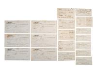[CIVIL WAR]. Military sutler script from Michigan, Ohio, New Hampshire, and Indiana regiments.